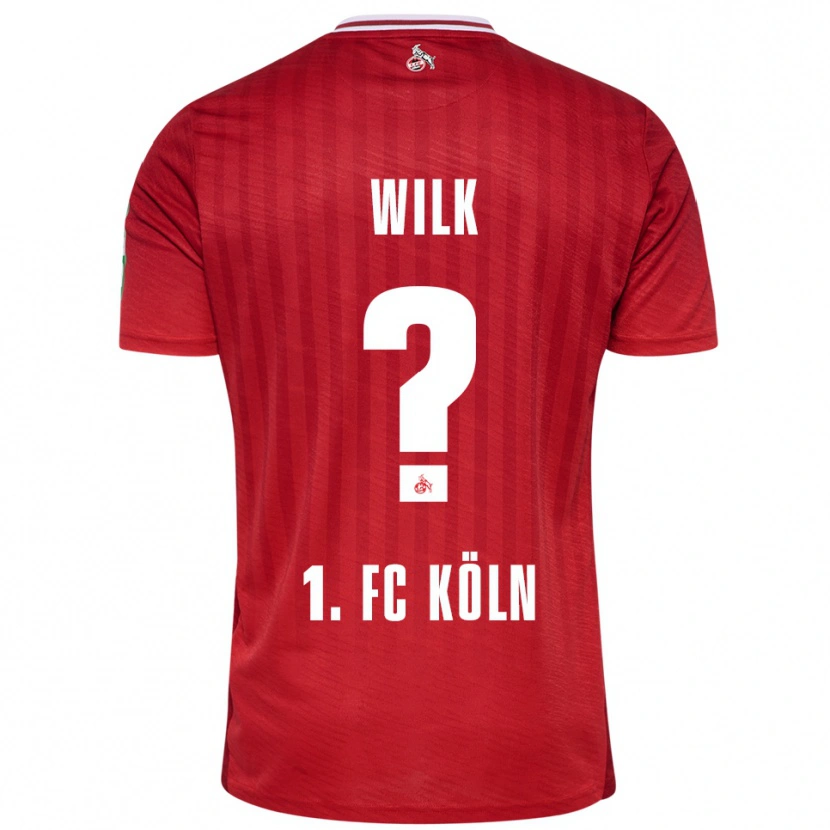 Danxen Herren Emil Wilk #0 Rot Weiß Auswärtstrikot Trikot 2025/26 T-Shirt Schweiz
