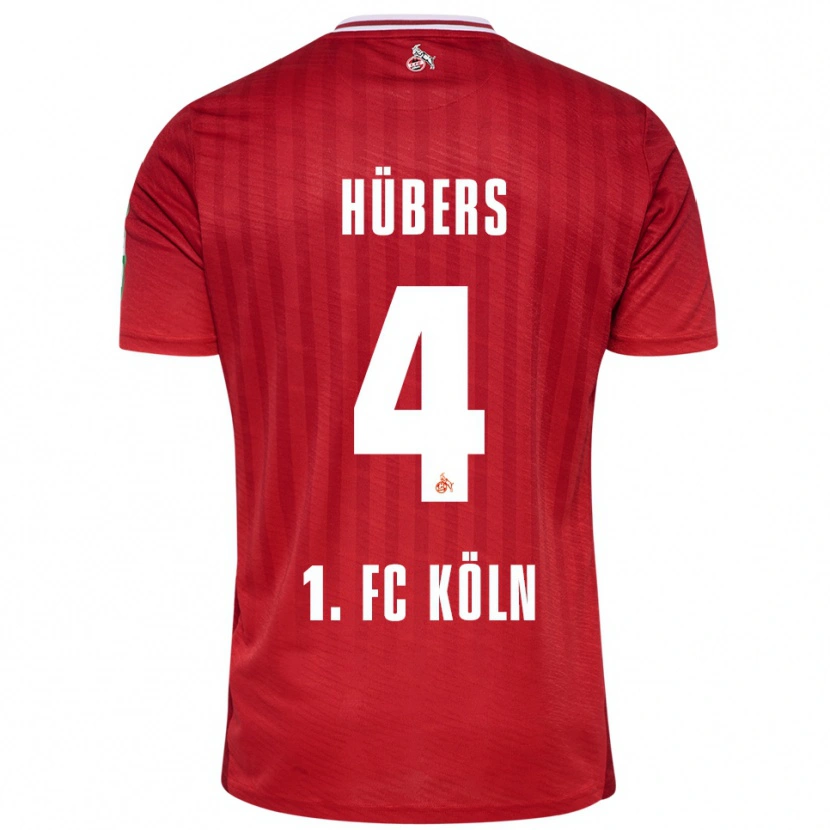 Danxen Herren Timo Hübers #4 Rot Weiß Auswärtstrikot Trikot 2025/26 T-Shirt Schweiz