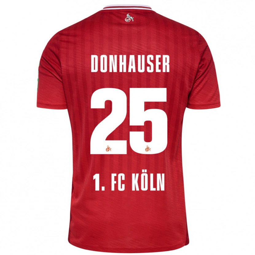 Danxen Herren Laura Donhauser #25 Rot Weiß Auswärtstrikot Trikot 2025/26 T-Shirt Schweiz
