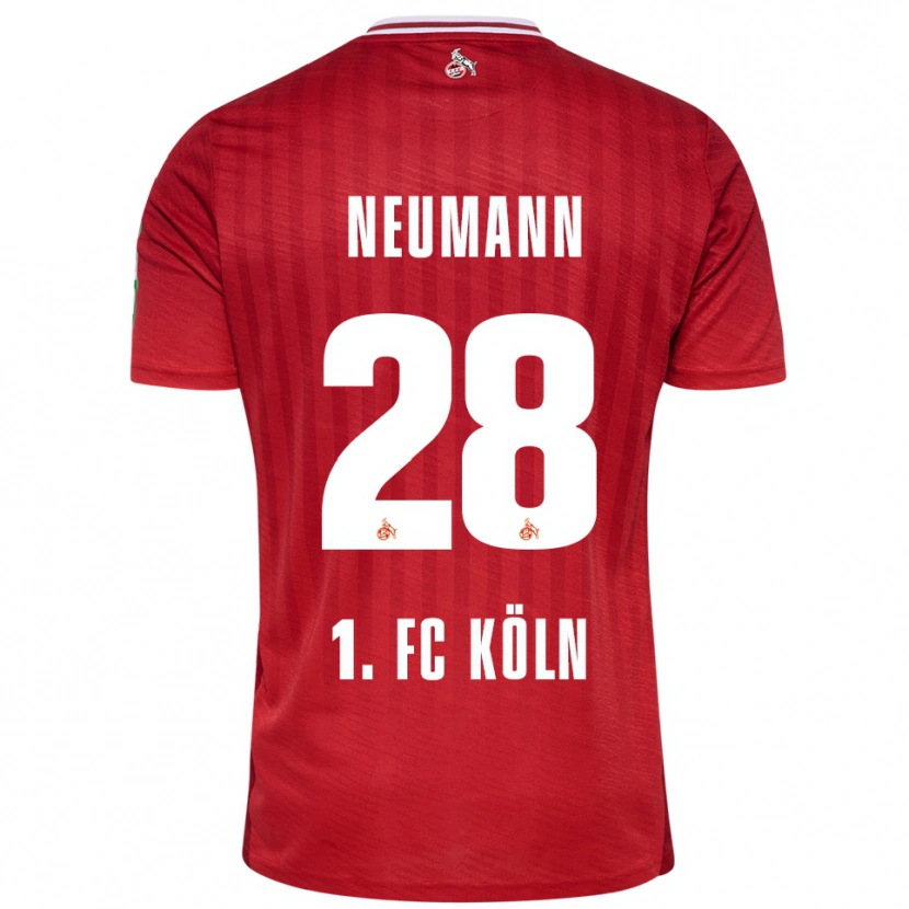 Danxen Herren Cenny Neumann #28 Rot Weiß Auswärtstrikot Trikot 2025/26 T-Shirt Schweiz