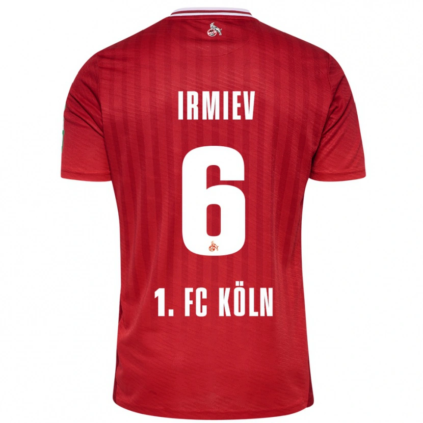 Danxen Herren Kristiyan Irmiev #6 Rot Weiß Auswärtstrikot Trikot 2025/26 T-Shirt Schweiz