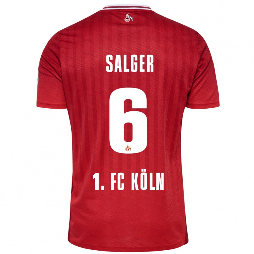 Danxen Herren Stephan Salger #6 Rot Weiß Auswärtstrikot Trikot 2025/26 T-Shirt Schweiz
