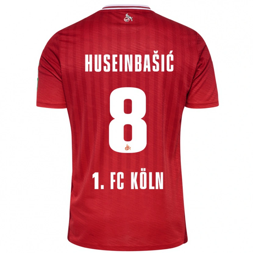 Danxen Herren Denis Huseinbasic #8 Rot Weiß Auswärtstrikot Trikot 2025/26 T-Shirt Schweiz