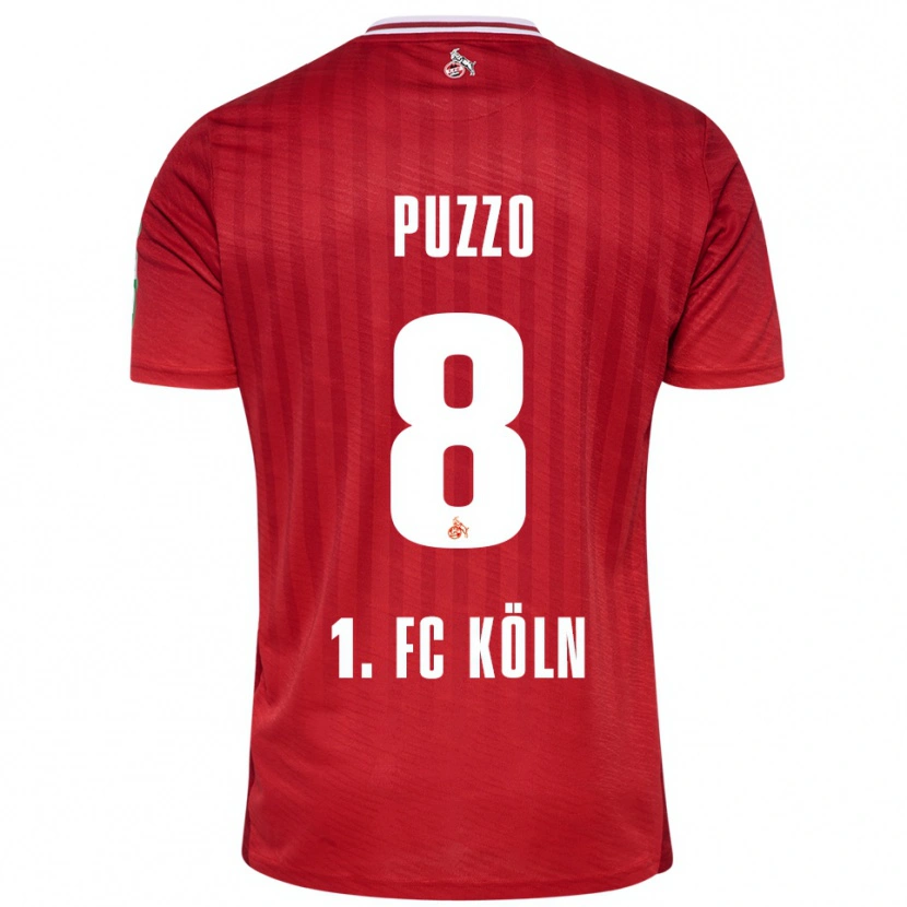 Danxen Herren Alessandro Puzzo #8 Rot Weiß Auswärtstrikot Trikot 2025/26 T-Shirt Schweiz