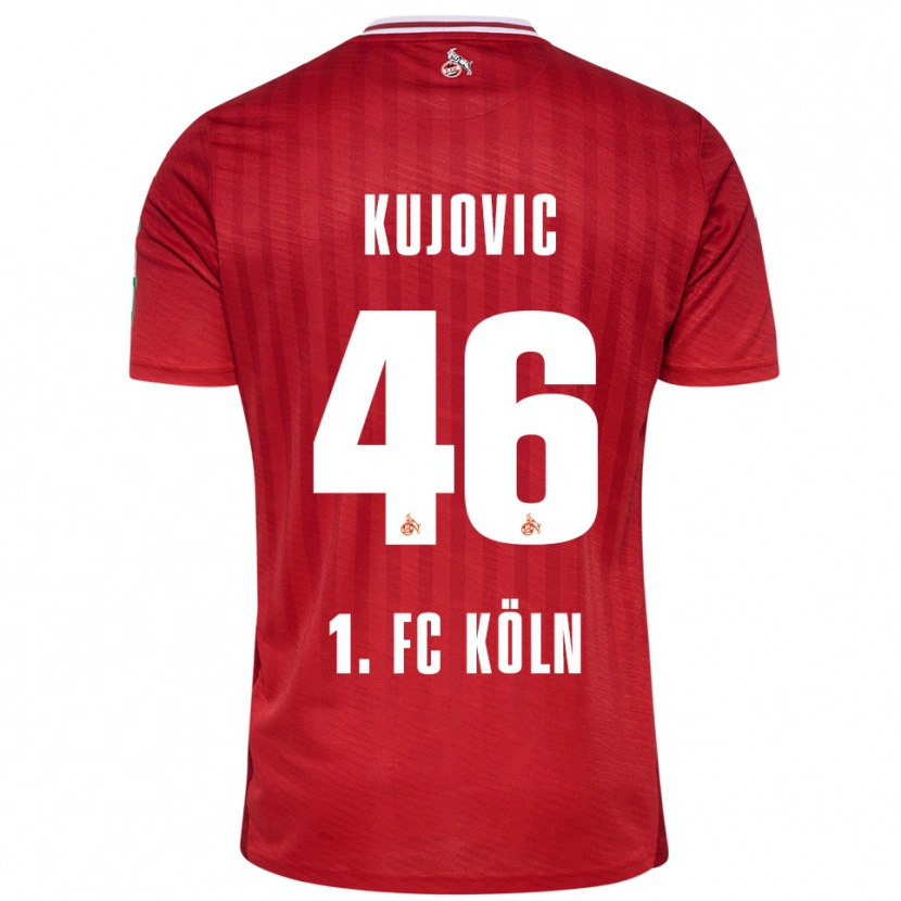 Danxen Herren Emin Kujovic #46 Rot Weiß Auswärtstrikot Trikot 2025/26 T-Shirt Schweiz