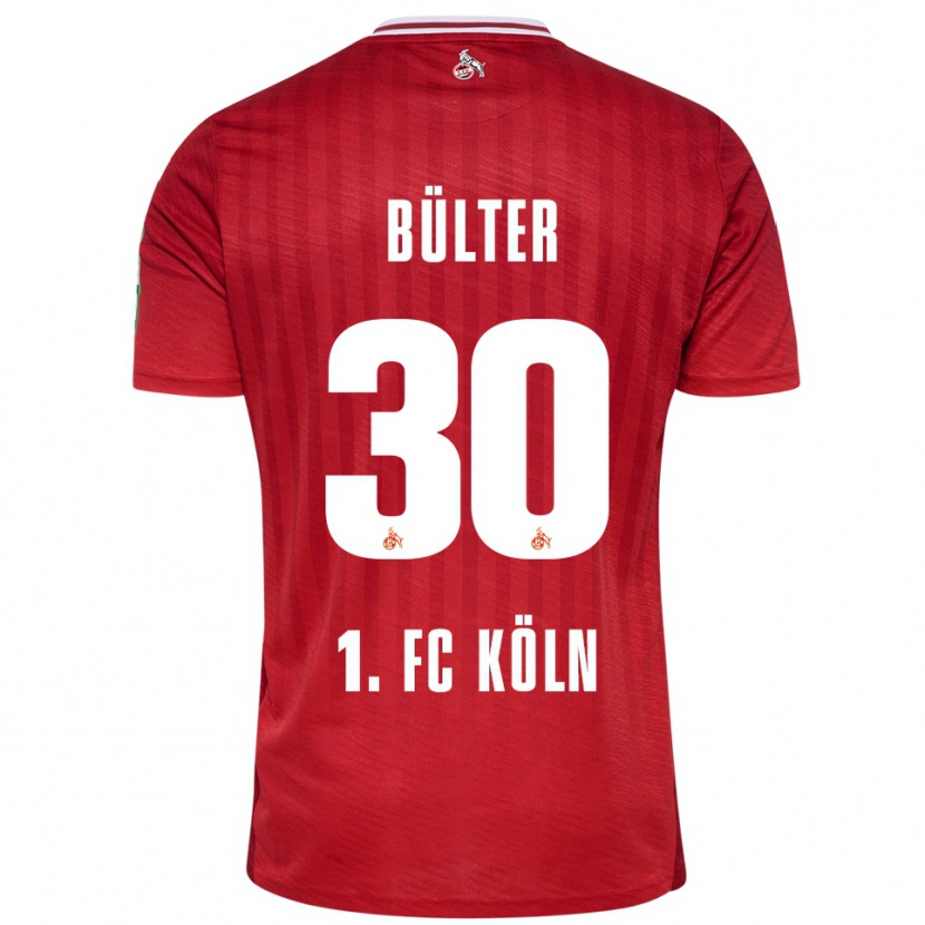 Danxen Herren Marius Bülter #30 Rot Weiß Auswärtstrikot Trikot 2025/26 T-Shirt Schweiz