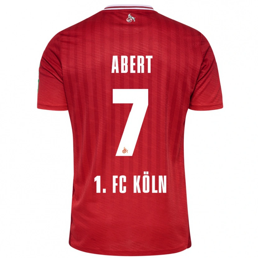 Danxen Herren Niklas Abert #7 Rot Weiß Auswärtstrikot Trikot 2025/26 T-Shirt Schweiz