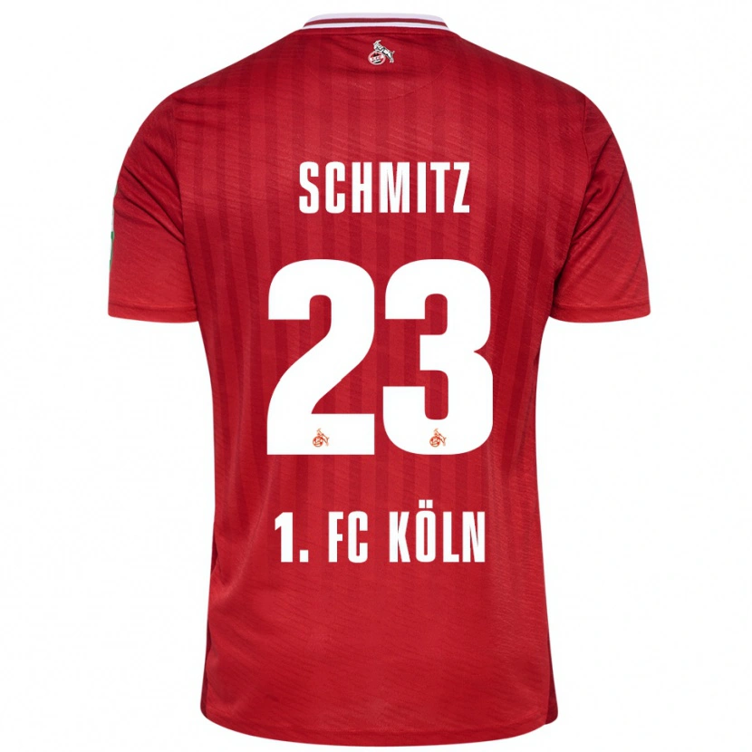 Danxen Herren Timo Schmitz #23 Rot Weiß Auswärtstrikot Trikot 2025/26 T-Shirt Schweiz