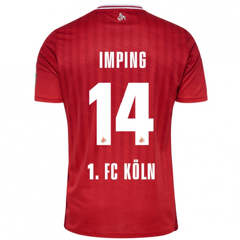 Danxen Herren Carlotta Imping #14 Rot Weiß Auswärtstrikot Trikot 2025/26 T-Shirt Schweiz