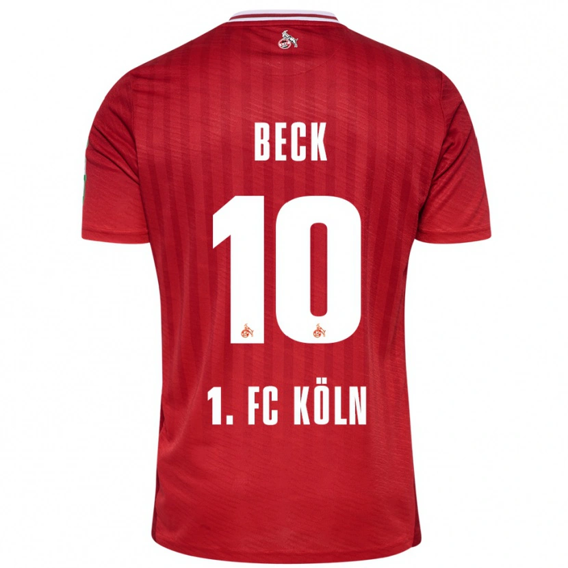 Danxen Herren Sharon Beck #10 Rot Weiß Auswärtstrikot Trikot 2025/26 T-Shirt Schweiz