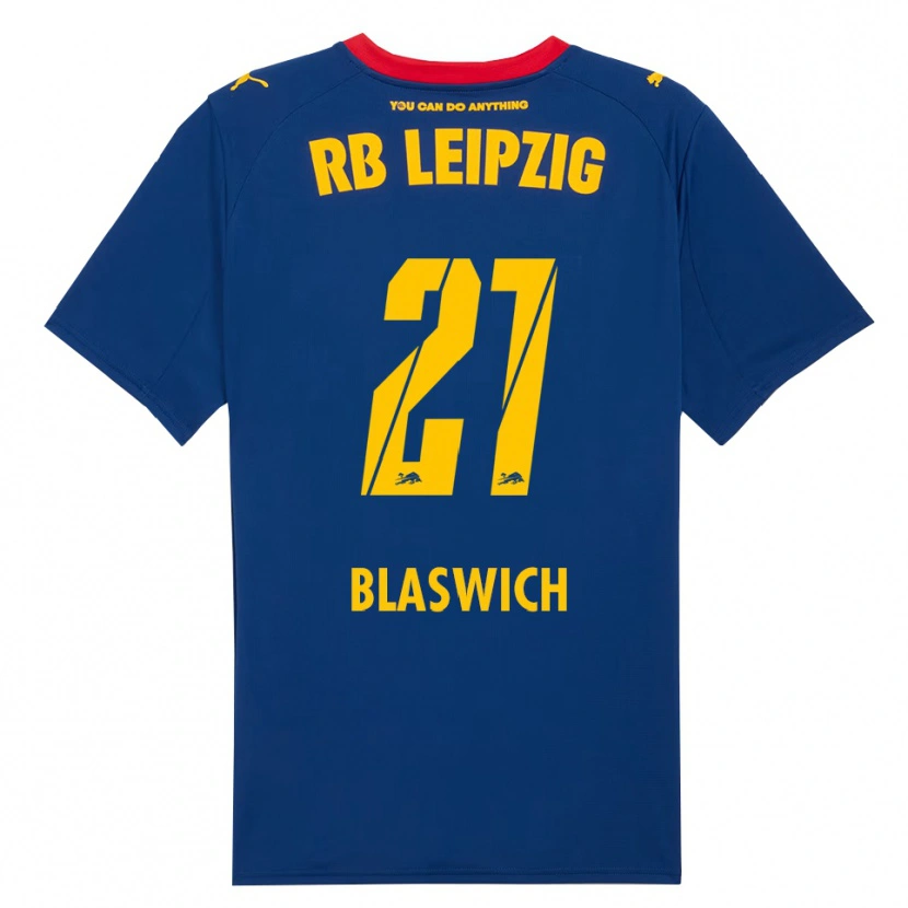 Danxen Herren Janis Blaswich #21 Marineblau Rot Auswärtstrikot Trikot 2025/26 T-Shirt Schweiz