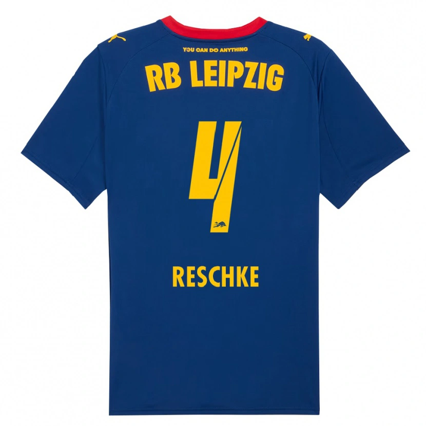 Danxen Herren Gianluca Reschke #4 Marineblau Rot Auswärtstrikot Trikot 2025/26 T-Shirt Schweiz