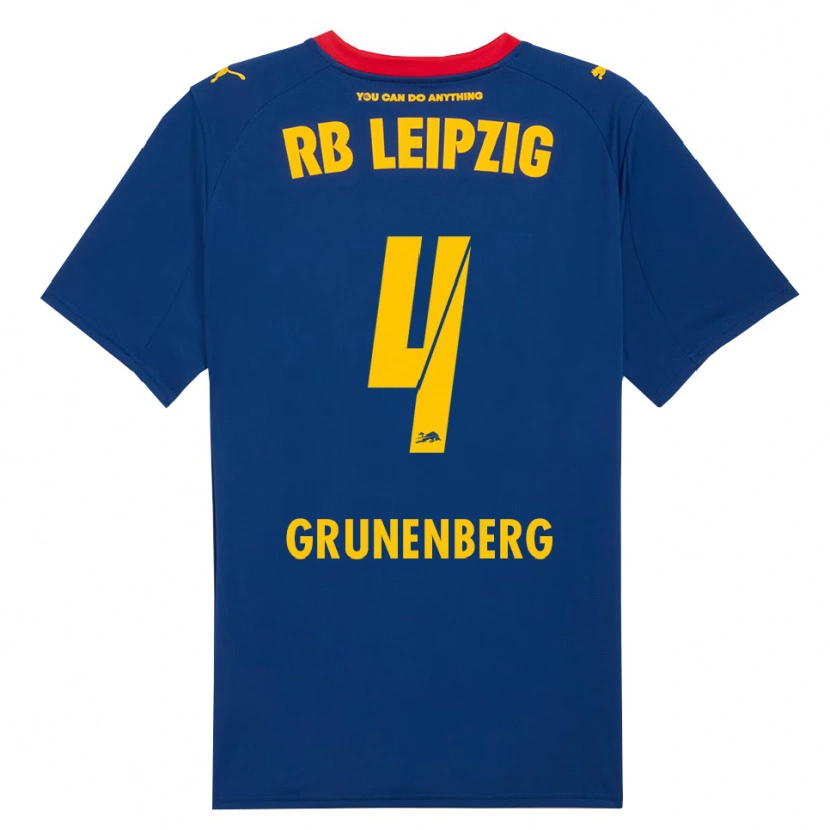 Danxen Herren Rucy Grunenberg #4 Marineblau Rot Auswärtstrikot Trikot 2025/26 T-Shirt Schweiz