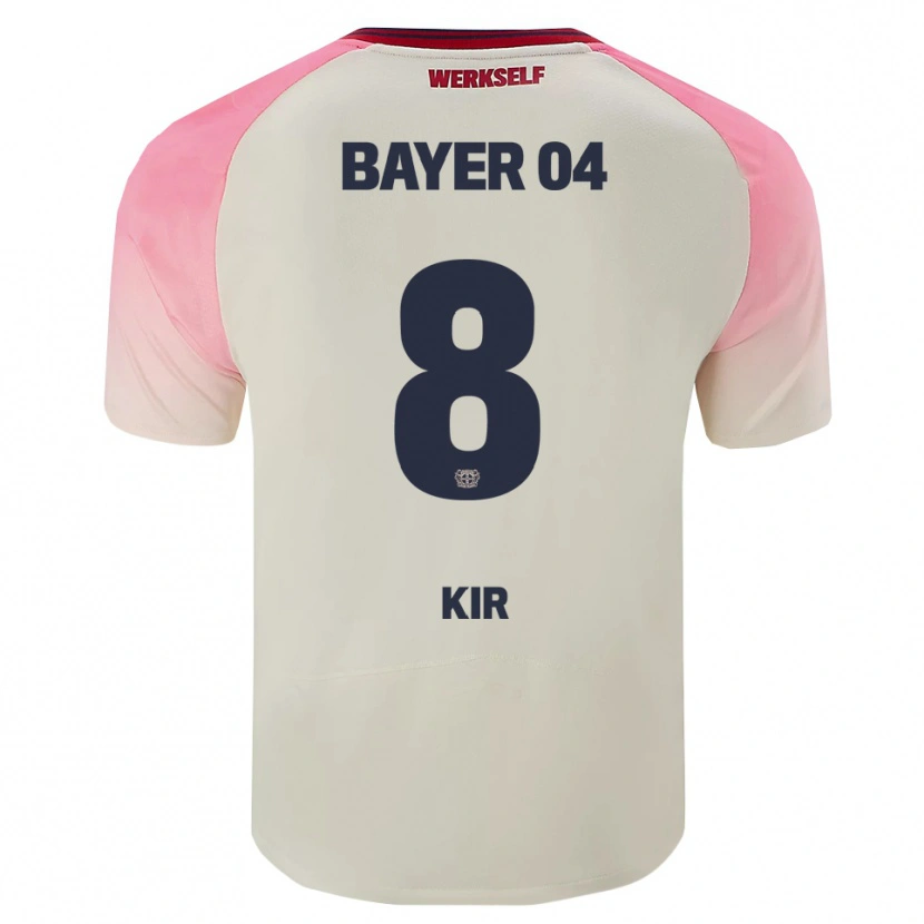 Danxen Herren Burak Kir #8 Pink Cremeweiß Auswärtstrikot Trikot 2025/26 T-Shirt Schweiz