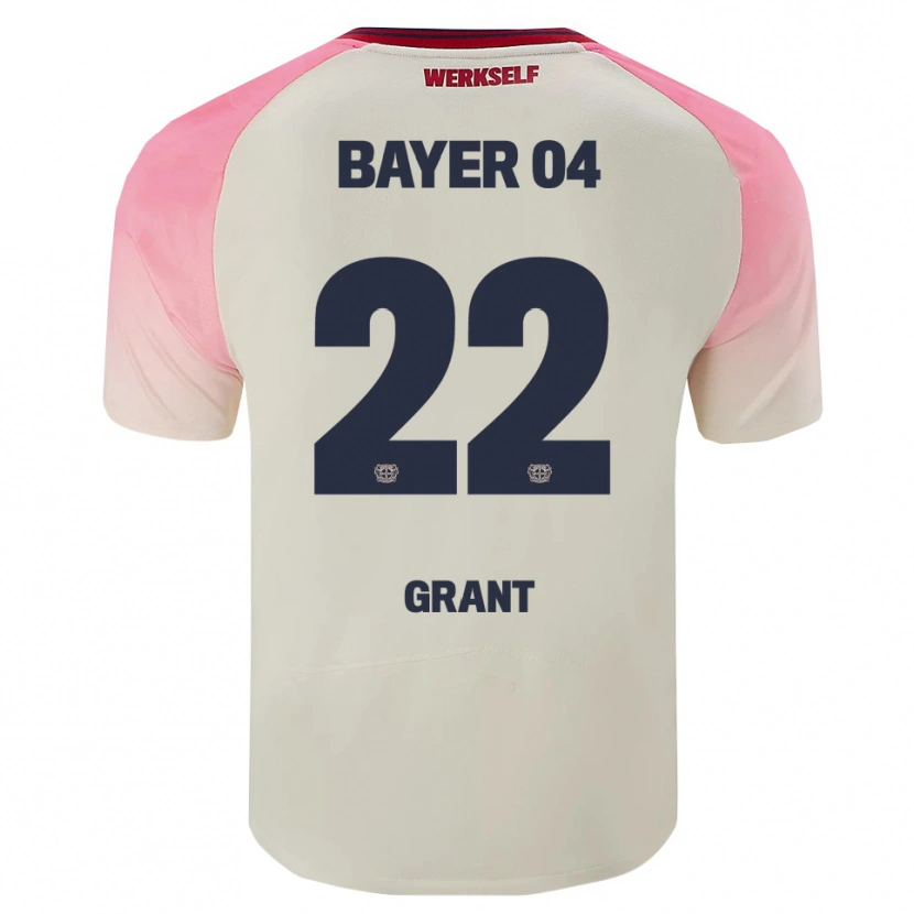 Danxen Herren Ruby Grant #22 Pink Cremeweiß Auswärtstrikot Trikot 2025/26 T-Shirt Schweiz