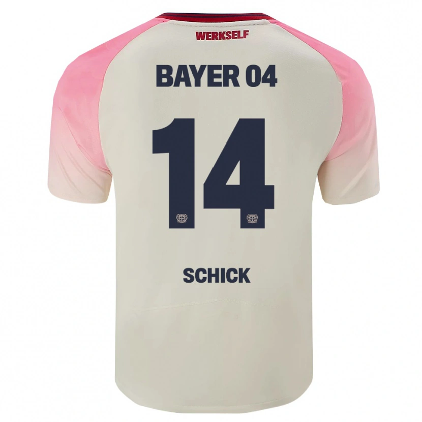 Danxen Herren Patrik Schick #14 Pink Cremeweiß Auswärtstrikot Trikot 2025/26 T-Shirt Schweiz