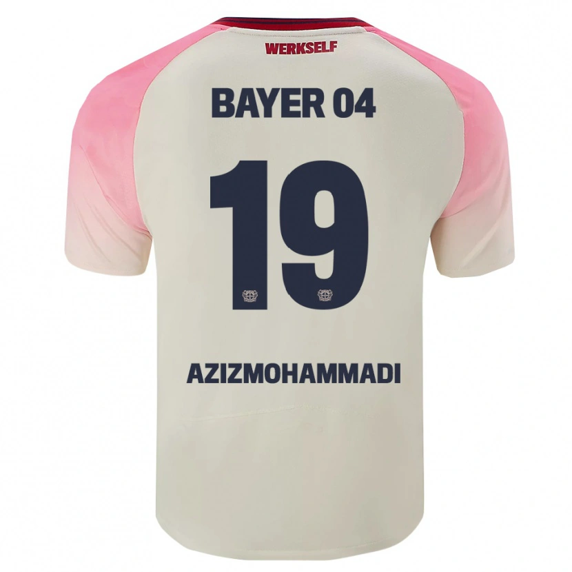 Danxen Herren Mick Azizmohammadi #19 Pink Cremeweiß Auswärtstrikot Trikot 2025/26 T-Shirt Schweiz
