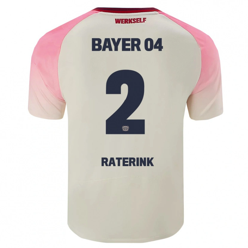 Danxen Herren Othniël Raterink #2 Pink Cremeweiß Auswärtstrikot Trikot 2025/26 T-Shirt Schweiz