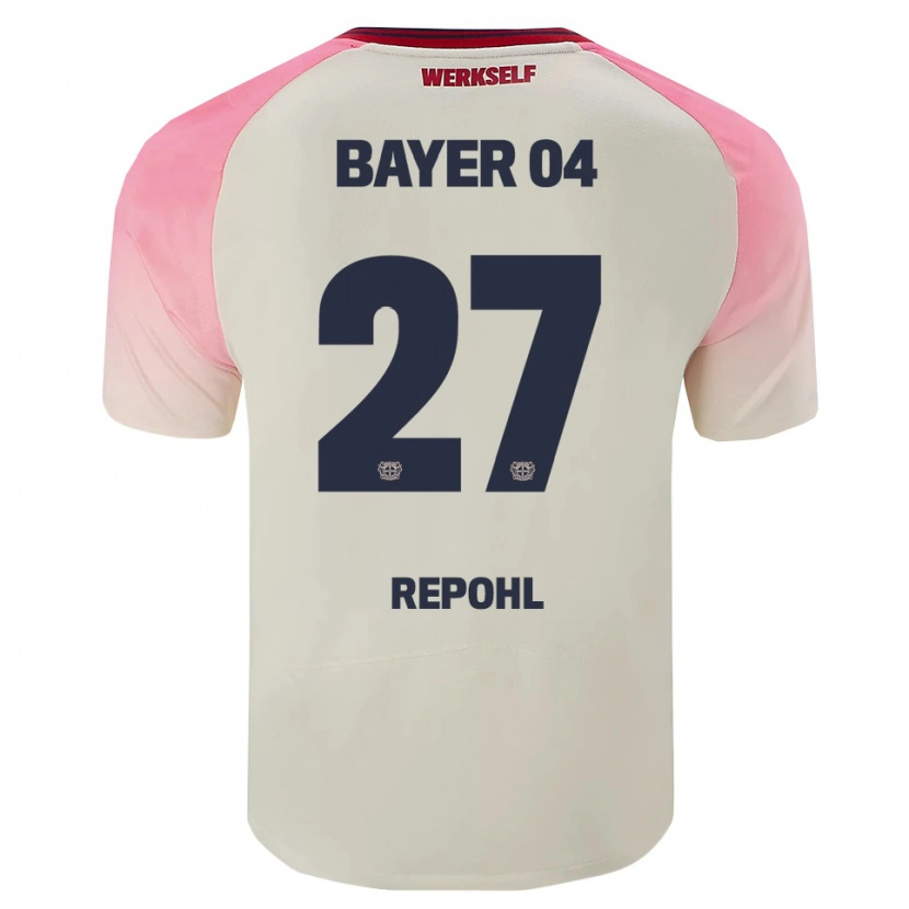 Danxen Herren Friederike Repohl #27 Pink Cremeweiß Auswärtstrikot Trikot 2025/26 T-Shirt Schweiz