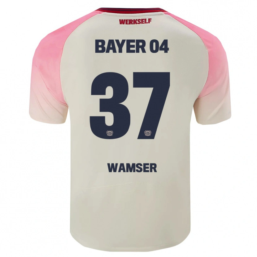 Danxen Herren Carlotta Wamser #37 Pink Cremeweiß Auswärtstrikot Trikot 2025/26 T-Shirt Schweiz