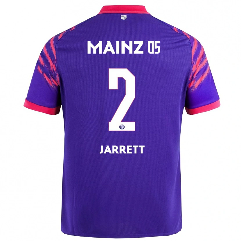 Danxen Herren Tyrone Jarrett #2 Marineblau Pink Auswärtstrikot Trikot 2025/26 T-Shirt Schweiz