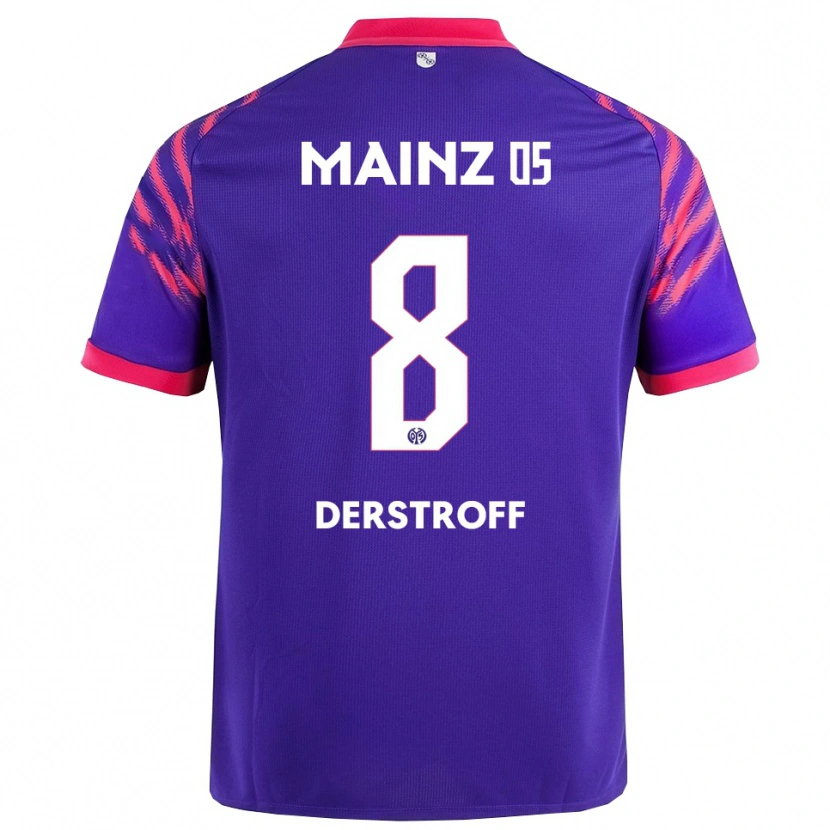 Danxen Herren Julian-Maurice Derstroff #8 Marineblau Pink Auswärtstrikot Trikot 2025/26 T-Shirt Schweiz