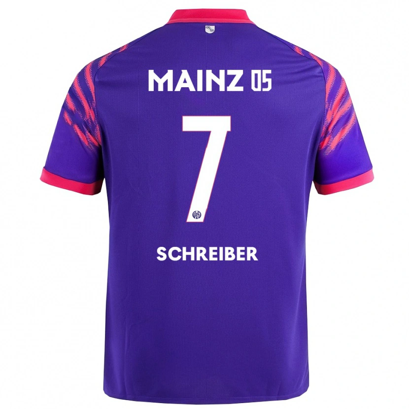 Danxen Herren Philipp Schreiber #7 Marineblau Pink Auswärtstrikot Trikot 2025/26 T-Shirt Schweiz