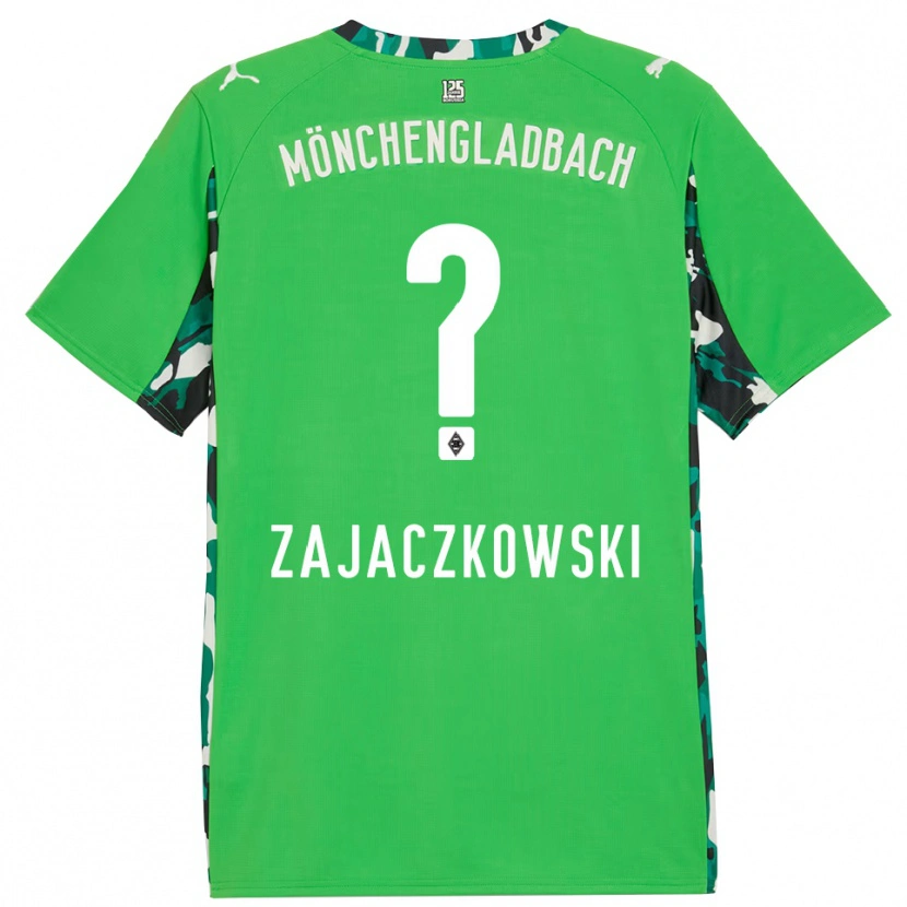 Danxen Herren Vincent Zajaczkowski #0 Grün Schwarz Auswärtstrikot Trikot 2025/26 T-Shirt Schweiz