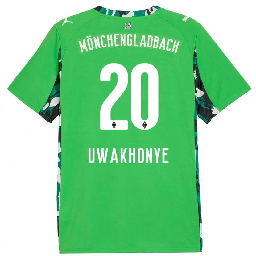 Danxen Herren Josiah Uwakhonye #20 Grün Schwarz Auswärtstrikot Trikot 2025/26 T-Shirt Schweiz