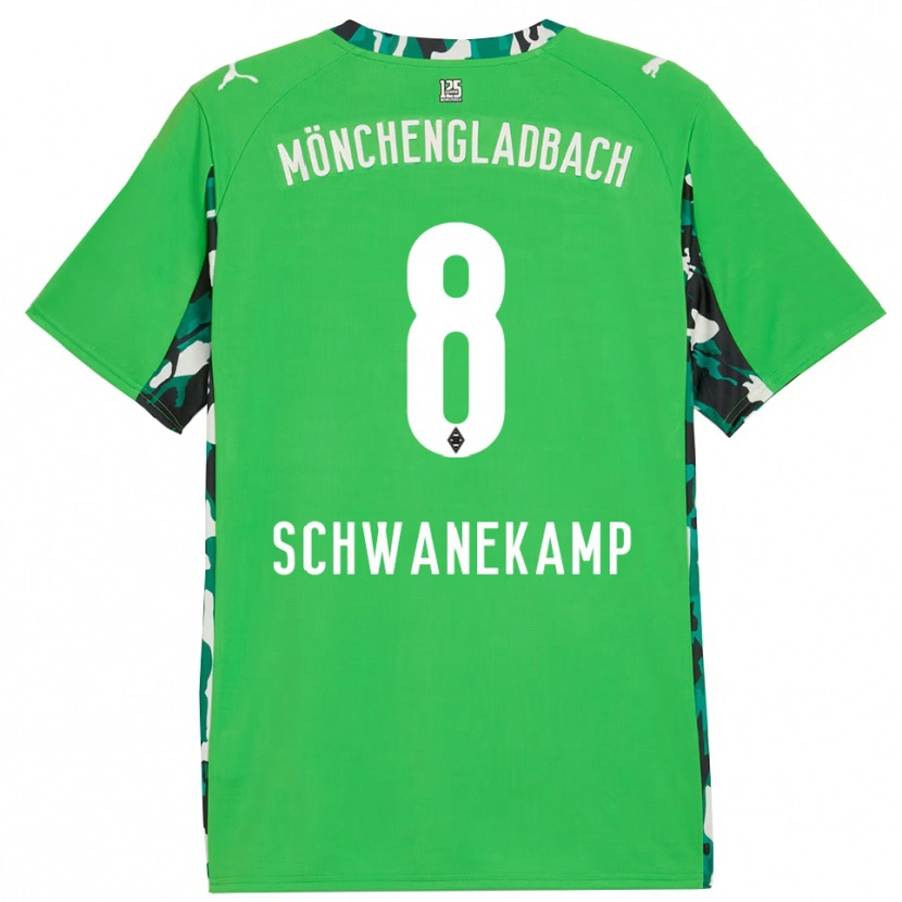 Danxen Herren Jana Schwanekamp #8 Grün Schwarz Auswärtstrikot Trikot 2025/26 T-Shirt Schweiz