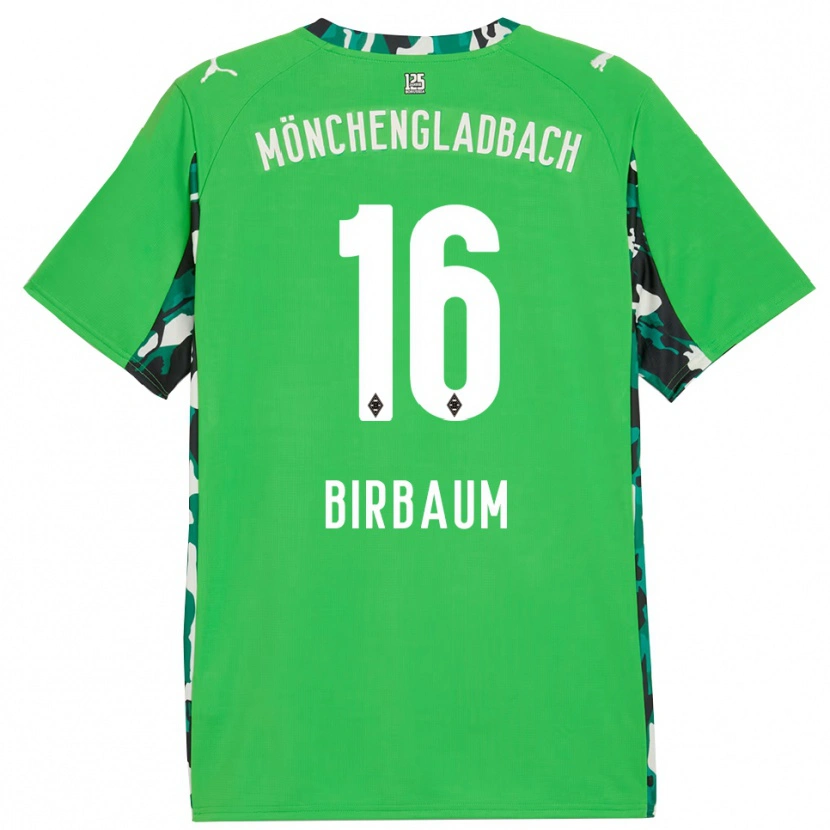 Danxen Herren Anne Birbaum #16 Grün Schwarz Auswärtstrikot Trikot 2025/26 T-Shirt Schweiz