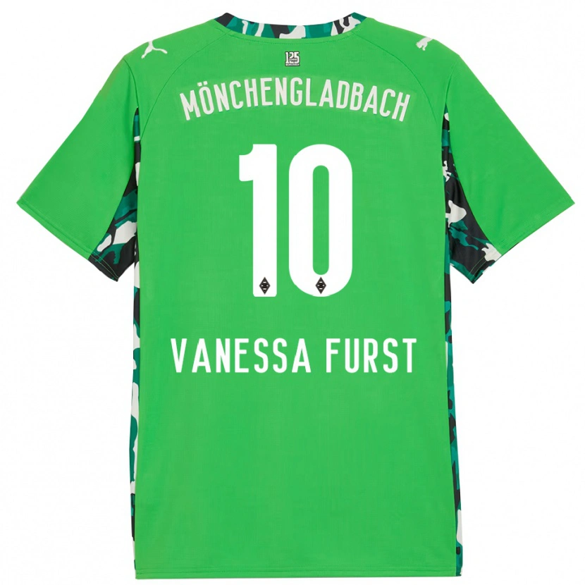 Danxen Herren Vanessa Fürst #10 Grün Schwarz Auswärtstrikot Trikot 2025/26 T-Shirt Schweiz