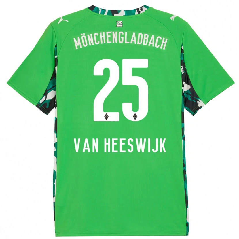 Danxen Herren Amber Van Heeswijk #25 Grün Schwarz Auswärtstrikot Trikot 2025/26 T-Shirt Schweiz