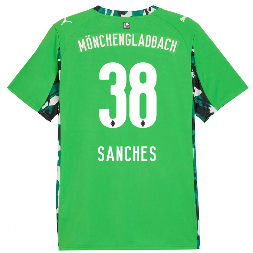 Danxen Herren Yvandro Borges Sanches #38 Grün Schwarz Auswärtstrikot Trikot 2025/26 T-Shirt Schweiz