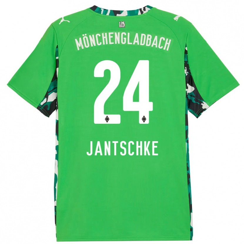 Danxen Herren Tony Jantschke #24 Grün Schwarz Auswärtstrikot Trikot 2025/26 T-Shirt Schweiz
