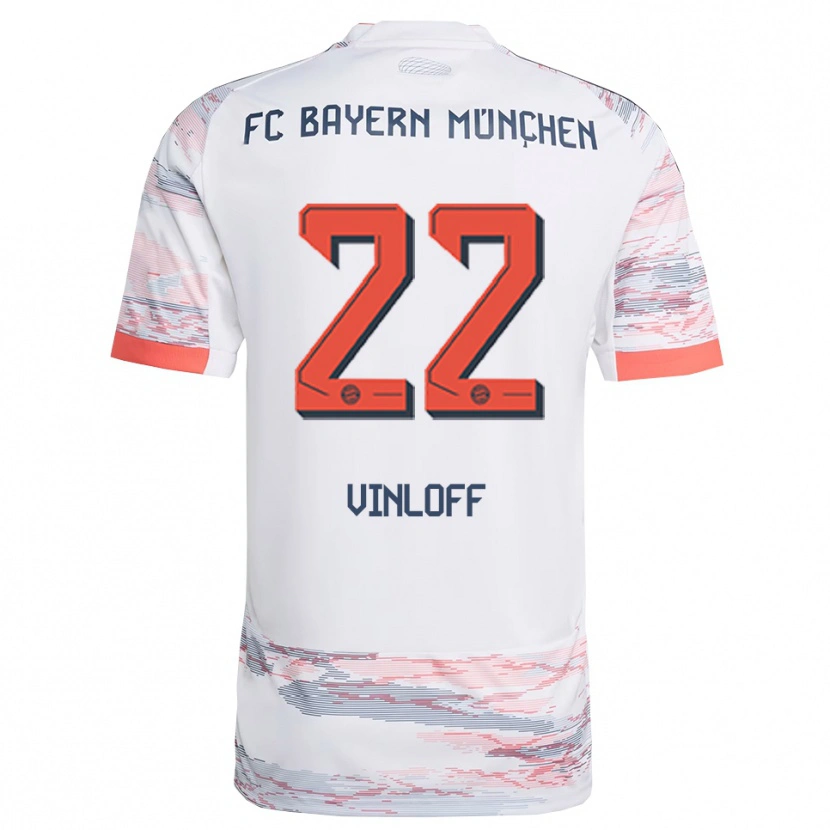 Danxen Herren Matteo Vinloff #22 Weiß Grau Auswärtstrikot Trikot 2025/26 T-Shirt Schweiz
