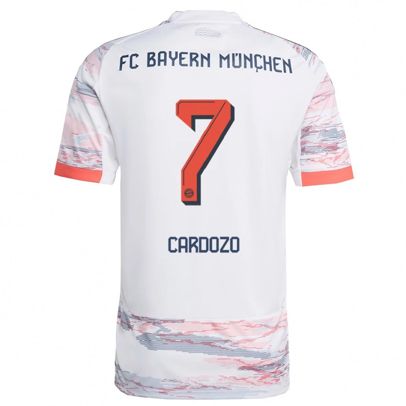 Danxen Herren Maycon Cardozo #7 Weiß Grau Auswärtstrikot Trikot 2025/26 T-Shirt Schweiz