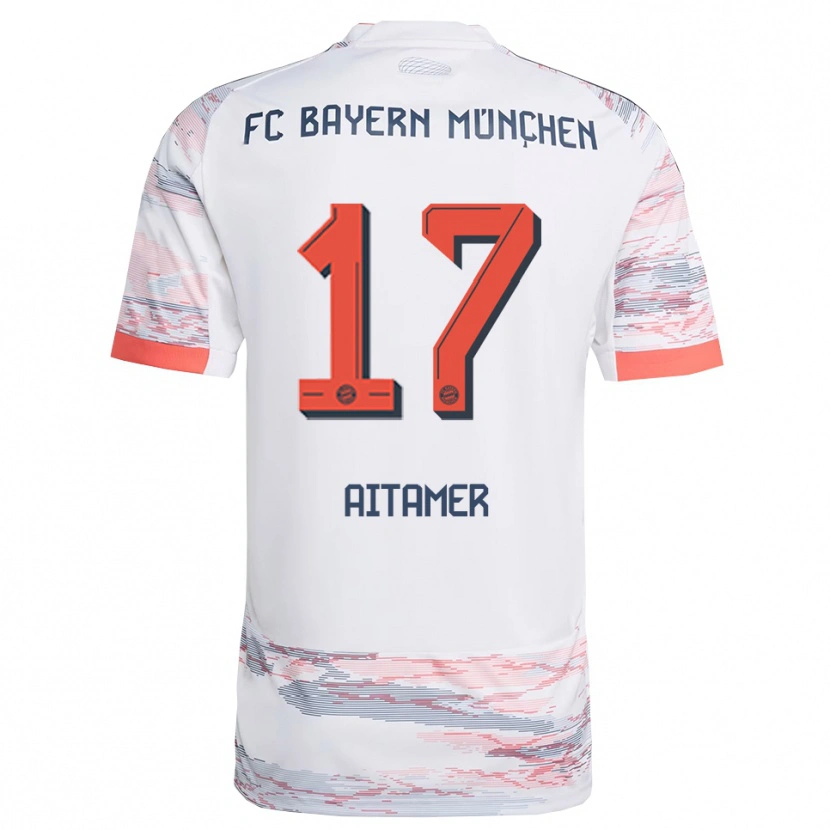 Danxen Herren Younes Aitamer #17 Weiß Grau Auswärtstrikot Trikot 2025/26 T-Shirt Schweiz