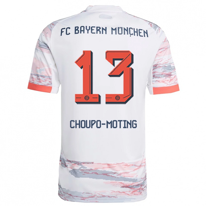 Danxen Herren Eric Maxim Choupo-Moting #13 Weiß Grau Auswärtstrikot Trikot 2025/26 T-Shirt Schweiz