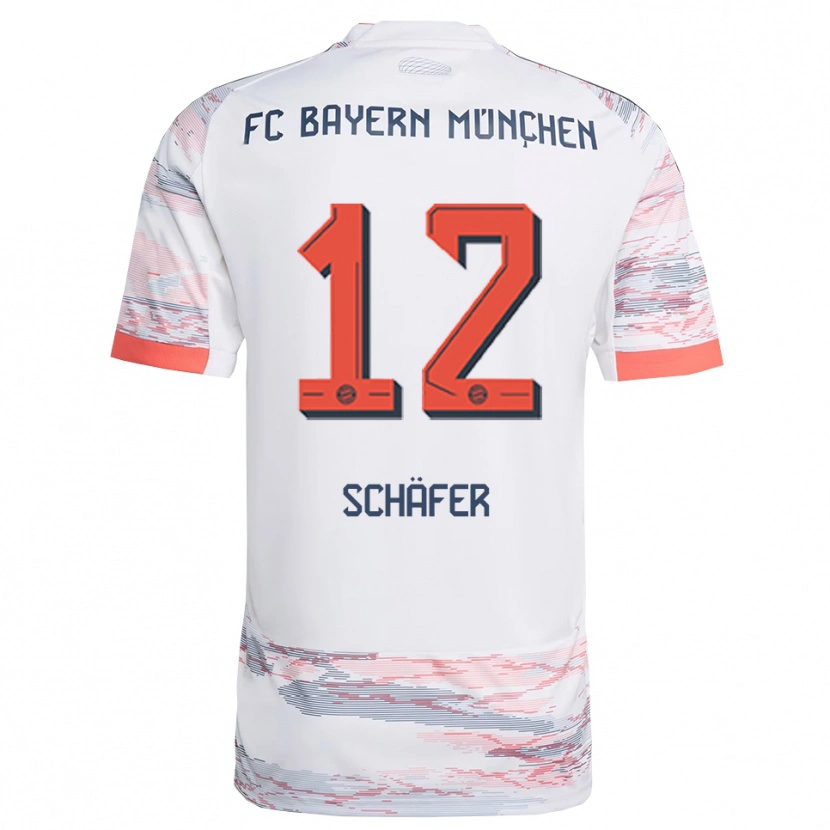 Danxen Herren Luis Schäfer #12 Weiß Grau Auswärtstrikot Trikot 2025/26 T-Shirt Schweiz