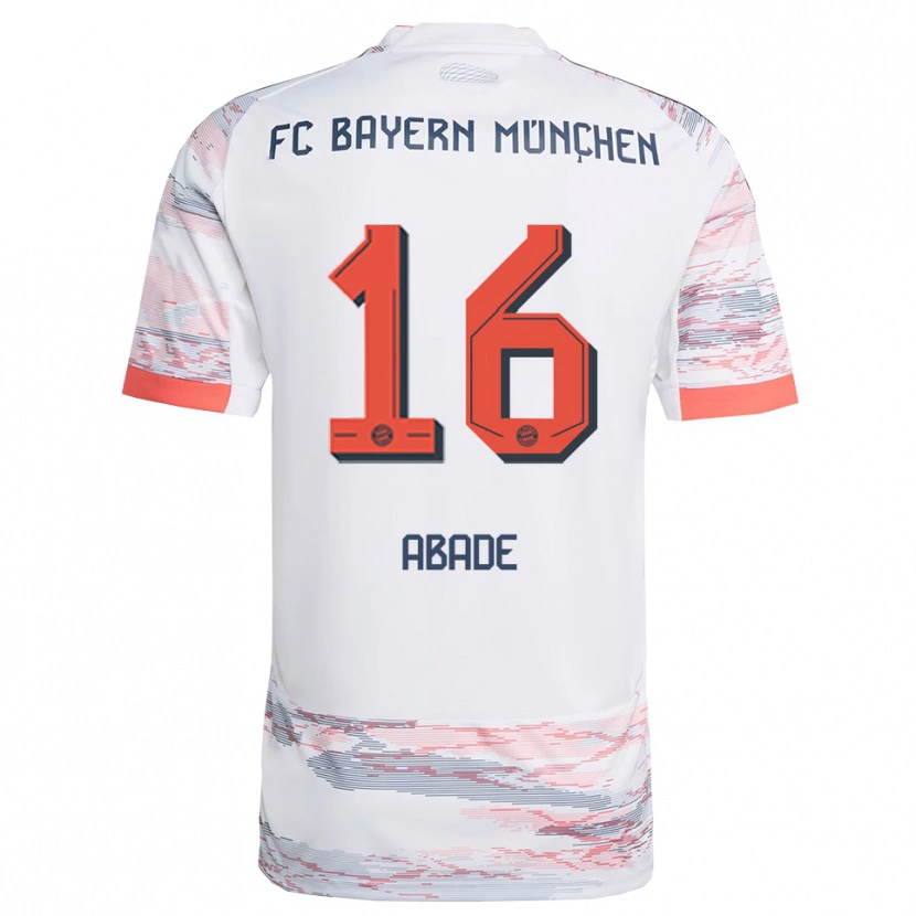 Danxen Herren Daniel Abade #16 Weiß Grau Auswärtstrikot Trikot 2025/26 T-Shirt Schweiz