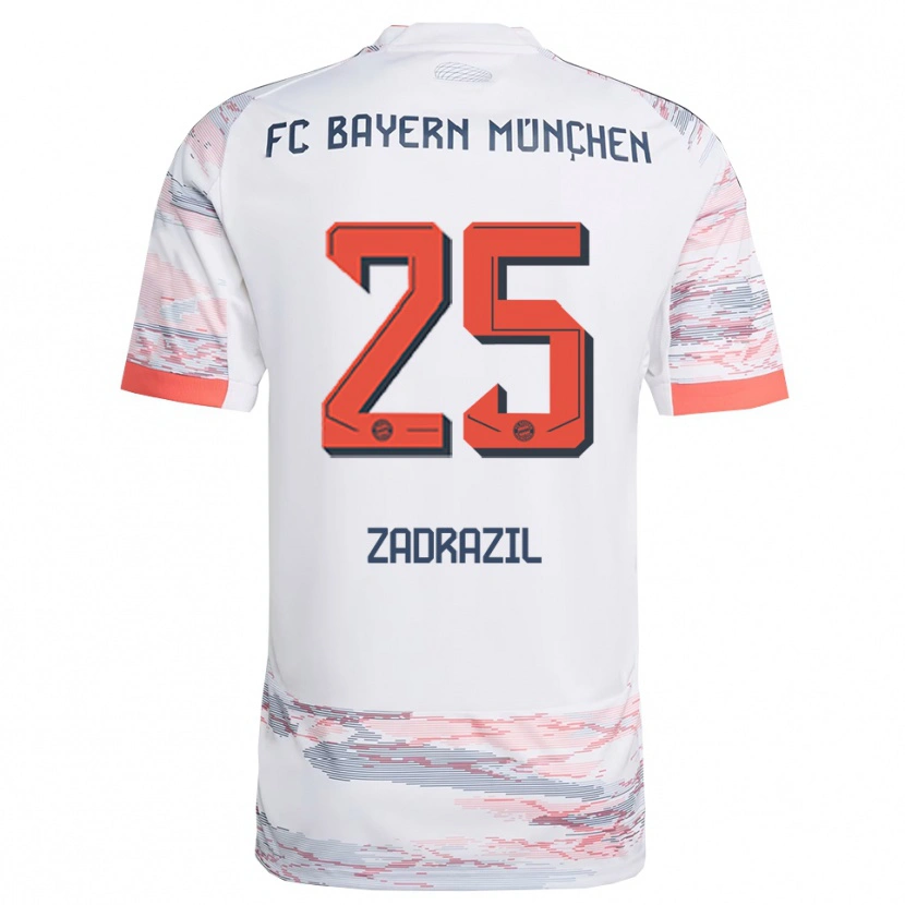 Danxen Herren Sarah Zadrazil #25 Weiß Grau Auswärtstrikot Trikot 2025/26 T-Shirt Schweiz