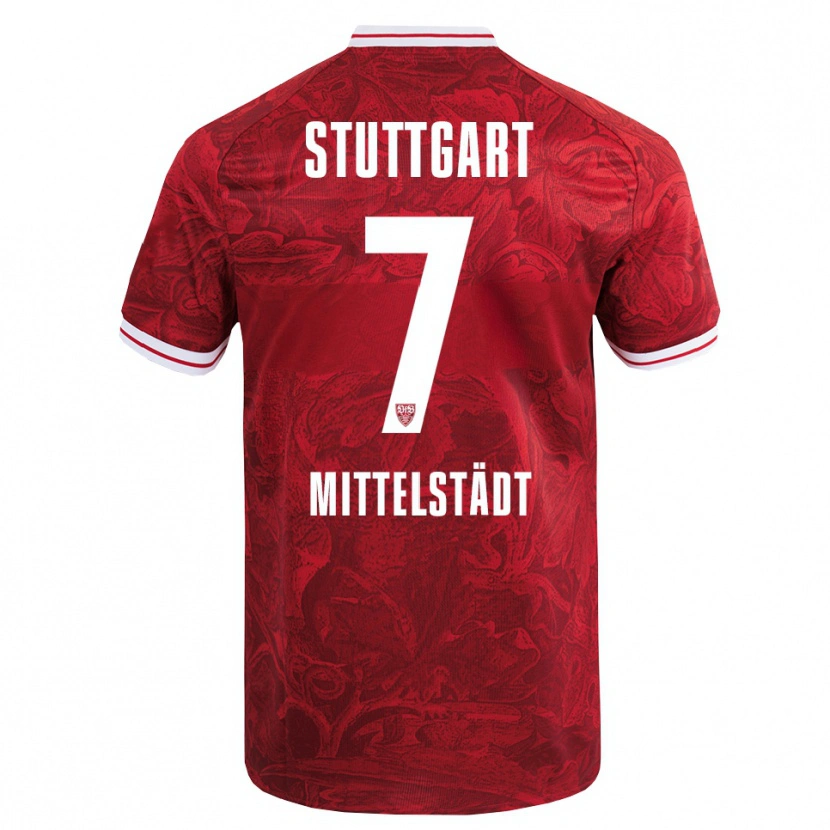 Danxen Herren Maximilian Mittelstädt #7 Rot Schwarz Auswärtstrikot Trikot 2025/26 T-Shirt Schweiz