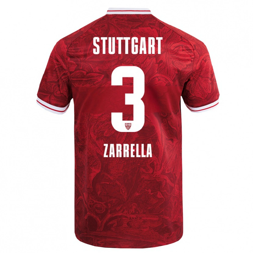 Danxen Herren Gabriel Zarrella #3 Rot Schwarz Auswärtstrikot Trikot 2025/26 T-Shirt Schweiz