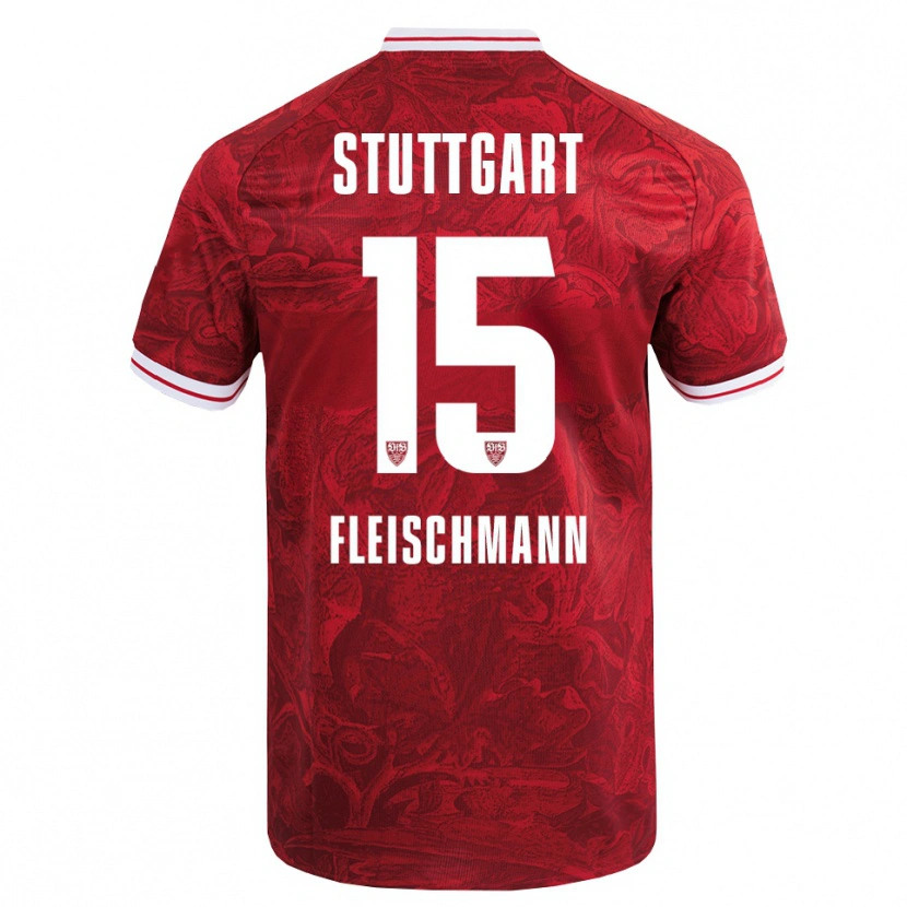 Danxen Herren Svea Fleischmann #15 Rot Schwarz Auswärtstrikot Trikot 2025/26 T-Shirt Schweiz