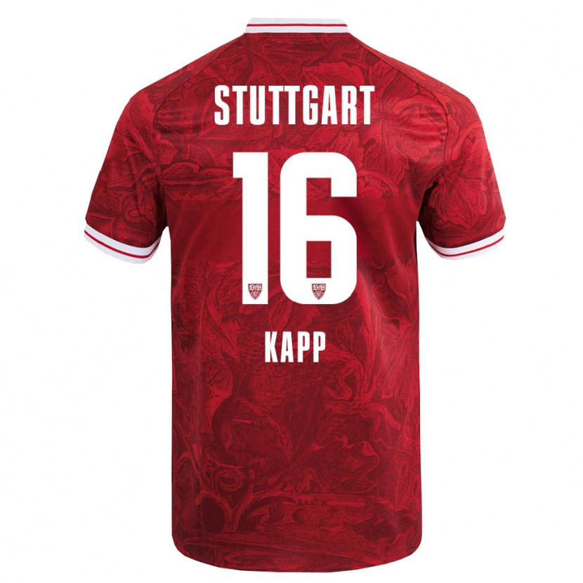 Danxen Herren Patrick Kapp #16 Rot Schwarz Auswärtstrikot Trikot 2025/26 T-Shirt Schweiz