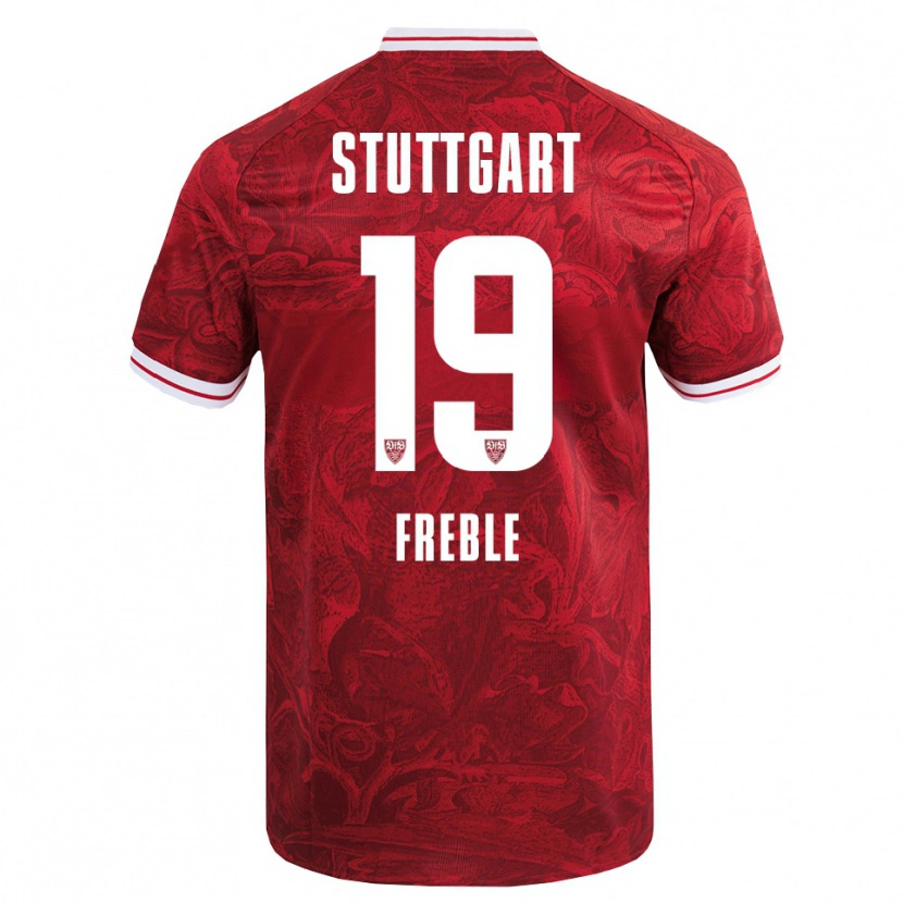 Danxen Herren Kenny Freßle #19 Rot Schwarz Auswärtstrikot Trikot 2025/26 T-Shirt Schweiz