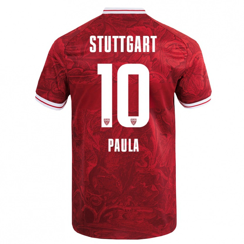 Danxen Herren Raul Paula #10 Rot Schwarz Auswärtstrikot Trikot 2025/26 T-Shirt Schweiz