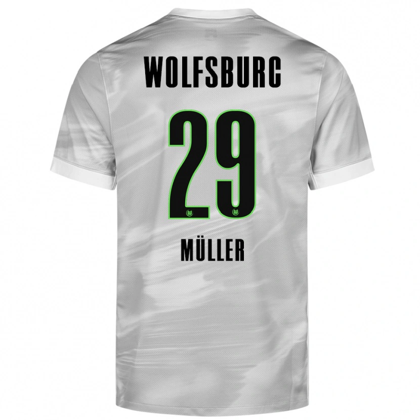Danxen Herren Marius Müller #29 Grau Weiß Auswärtstrikot Trikot 2025/26 T-Shirt Schweiz