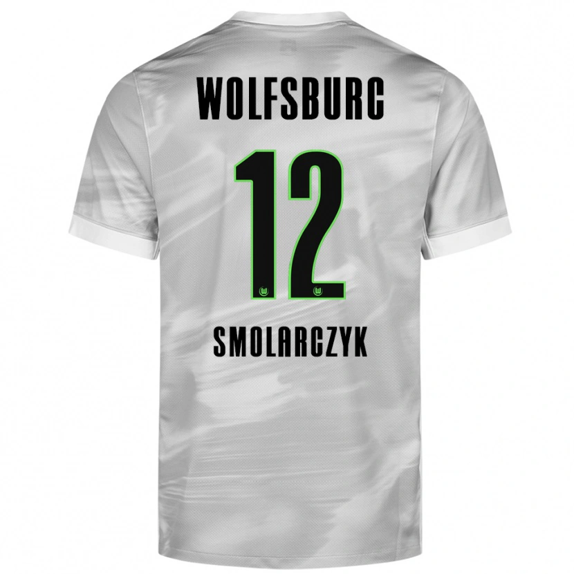 Danxen Herren Nelly Smolarczyk #12 Grau Weiß Auswärtstrikot Trikot 2025/26 T-Shirt Schweiz